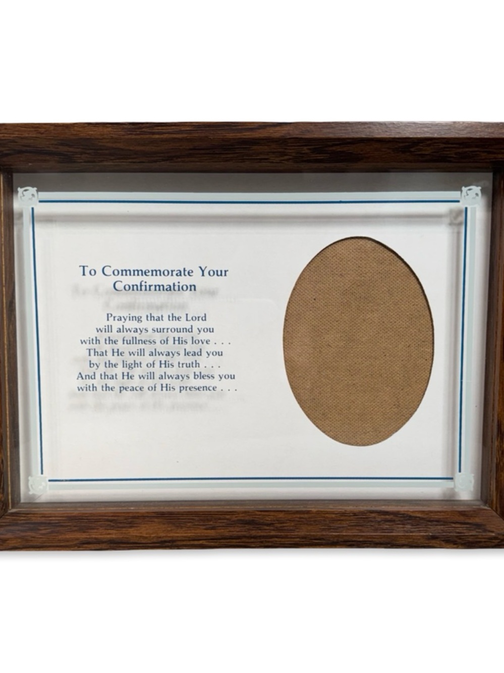 Abbey Press Confirmation Keepsake Picture Frame in Brown